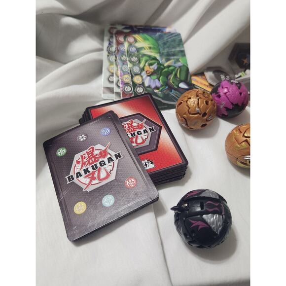 Bakugan Lot 25+ Pieces Battle Brawlers Cards Game Parts - Picture 10 of 16